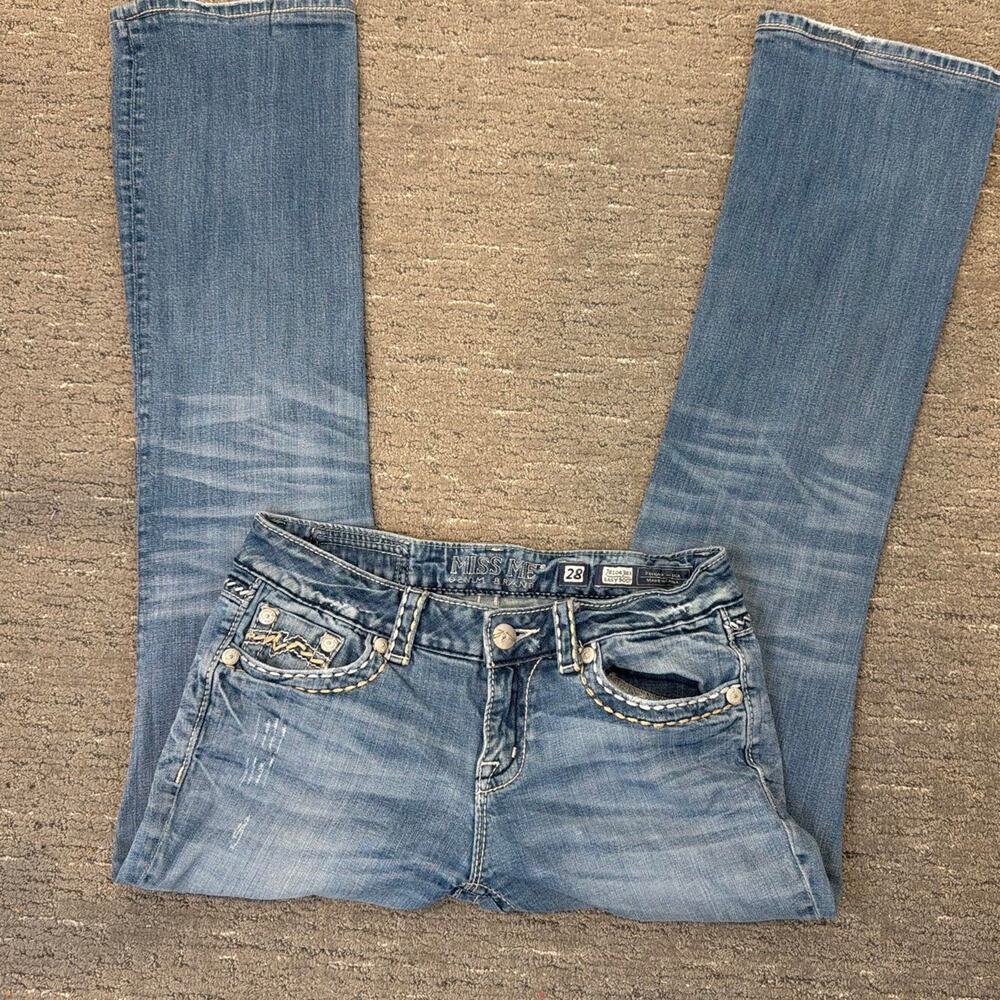 INSANE vintage y2k Miss Me low rise bootcut jeans